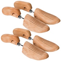 Tectake tectake® 2 Paar Schuhspanner, aus Lotusholz, Verhinderung von Gehfalten, gute Luftzirkulation