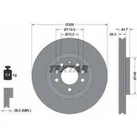 Textar Bremsscheibe PRO