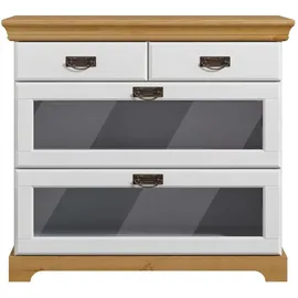 OTTO home Rügen 95 x 84 x 40 cm Weiß / Honig