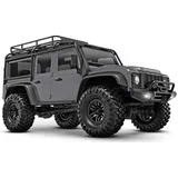TRAXXAS RC-Auto Land Rover Defender 1:18 4WD RTR silber (TRX-4M)