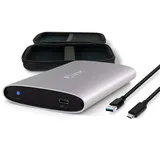 Fantec ALU-25U31 silber 2,5 USB 3.1 Typ C Aluminium