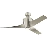 Licht-Erlebnisse ARND 142 cm Deckenventilator Silber