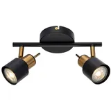 arte lamp Deckenstrahler 2 Flammig GU10 Schwarz