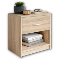 Stella Trading P & B Nachtschrank Eiche Kunststoff 1