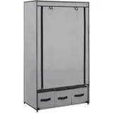 vidaXL Kleiderschrank mit 3 Schubladen 87 x 159 x 49 cm Grau