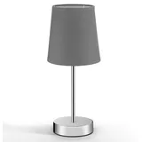monzana Nachttischlampe Grau 2 St.