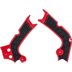 Acerbis 0022386 Honda, Protecteur de cadre X-Grip - Rouge