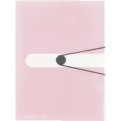 herlitz Gummizugmappe PP A4 rose transparent to go