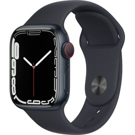 Apple Watch Series 7 GPS + Cellular 41 mm Aluminiumgehäuse mitternacht, Sportarmband mitternacht