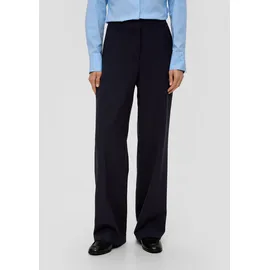s.Oliver Wide Leg Hose aus Viskosemix Blau 46