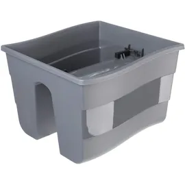 Kadax Balkongeländer-Topf 30 28 x 29,5 x 19,5 cm Anthrazit