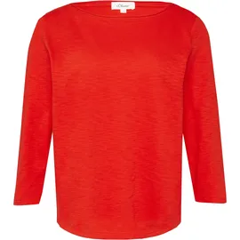 s.Oliver Langarmshirt aus Flammgarn Gr. 38, RED, , 37049402-38