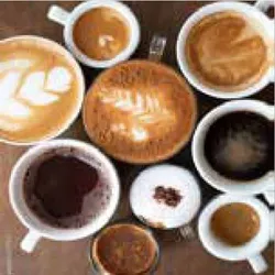 Glasbild COFFEE VARIATION V - bunt
