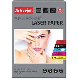 Activejet AP4-200G100L A4 Glänzend 200 g/m2 100 Blatt Laser
