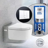 Geberit AquaClean Mera Classic Komplett-SET Dusch-WC mit neeos Vorwandelement,, 146200211+16791WH#SET, Classic