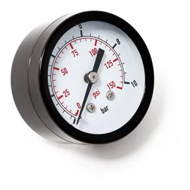 Wiltec Druckanzeige Manometer axial DN8 0-10 Bar 50 mm