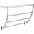 Relaxdays Wandhandtuchhalter Chrom Silber