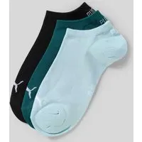 Puma Sneakersocken 3er Pack Grün/Blau 39-42
