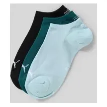 Puma Sneakersocken 3er Pack Grün/Blau 39-42