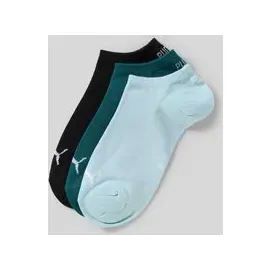 Puma Sneakersocken 3er Pack Grün/Blau 39-42