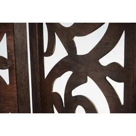 Mendler Paravent Istanbul, Raumteiler Trennwand Sichtschutz, Ornamente ~ 170x240cm, braun