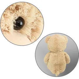 Brubaker XXL Teddybär 100 cm - Teddy Kuscheltier groß - Stofftier Plüschtier mit Schleife, Beige - Beige/Hellbraun