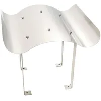 vidaXL Schornsteinabdeckung Edelstahl 70 x 100 x 38 cm Weiß