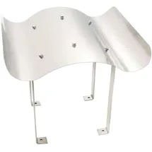 vidaXL Schornsteinabdeckung Edelstahl 70 x 100 x 38 cm Weiß