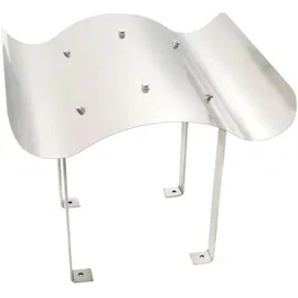 vidaXL Schornsteinabdeckung Edelstahl 70 x 100 x 38 cm Weiß