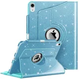 Fintie Hülle für iPad 11 Generation 11 Zoll 2025 (A16), iPad 10 Generation 10,9 Zoll 2022 Glitzer Blau