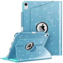 Fintie Hülle für iPad 11 Generation 11 Zoll 2025 (A16), iPad 10 Generation 10,9 Zoll 2022 Glitzer Blau
