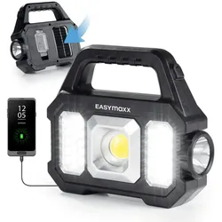 EASYmaxx Solar-Arbeitsleuchte mobil - Schwarz