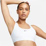 Nike Swoosh Light Support Sport-BH ohne Polster Damen White/Black XS