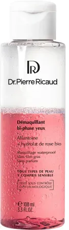 Dr. Pierre Ricaud Zwei-Phasen Augen Make-Up Entferner Allantoin + Bio Rosenhydrolat 100ml