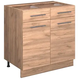 Vicco Schubladenschrank Fame-Line 80 x 0 x 82 cm Goldfarben