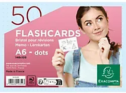 Exacompta Karteikarten 10352E DIN A6 Blau 10,5 x 14,8 x 1,3 cm 19 Stück