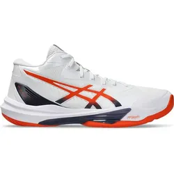 ASICS Herren Volleyballschuhe SKY ELITE FF MT 3, WHITE/NOVA ORANGE, 42