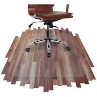 etm® Bürostuhlunterlage - 114x120 cm - transparente Bodenschutzmatte für Laminat, Parkett, Fliesen und Hartböden