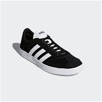 Adidas VL Court 2.0 Suede core black/cloud white/bright  white 44 2/3