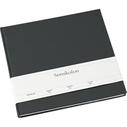 Semikolon Slim Gästebuch, dunkelgrau
