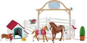 Schleich - Hannahs Gastpferde mit Hündin Ruby - Horse Club