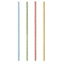Papstar Trinkhalme Papier Ø 6 mm 1000 St. farbig sortiert