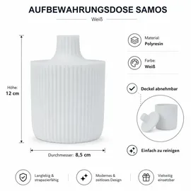 Testrut Aufbewahrungsdose Samos 1-tlg. weiß