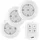 Heitech LED Wandleuchte 3er Pack 4003523 Weiß