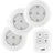 Heitech LED Wandleuchte 3er Pack 4003523 Weiß
