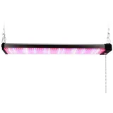 BlingBin Pflanzenlampe Vollspektrum LED Wachstumslampe LED Grow Lampe Pflanzenleuchte, Vollspektrum Hydrokultur Wachstumslampe mit Zugkettenschalter, LED fest integriert, Vollspektrum, 40 W 50 cm (4 Reihen) Pflanzenwachstumslampe für Zimmerpflanzen Gemüse silberfarben 10 cm x 50 cm