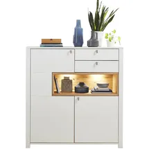 Innostyle Highboard Serpio Lack Weiß