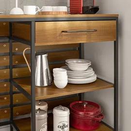 SoBuy Kücheninsel Sideboard Kommode Küchenschrank Flurschrank Vintage BHT ca.: 120x90x45cm