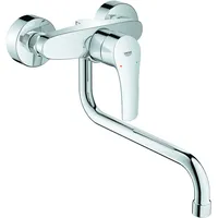 Grohe Eurosmart Einhand-Spültischbatterie Wandmontage Ausladung 276 mm, chrom