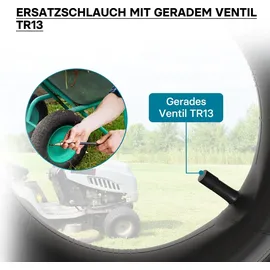 Wiltec Schlauch für den Rasenmäherreifen 15x6,00-6